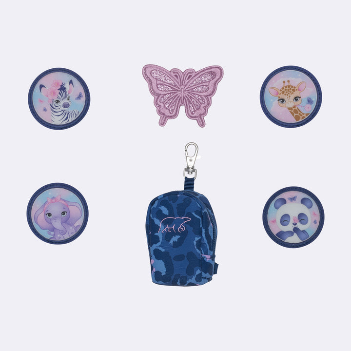 Mini backpack with buttons, Cheetah