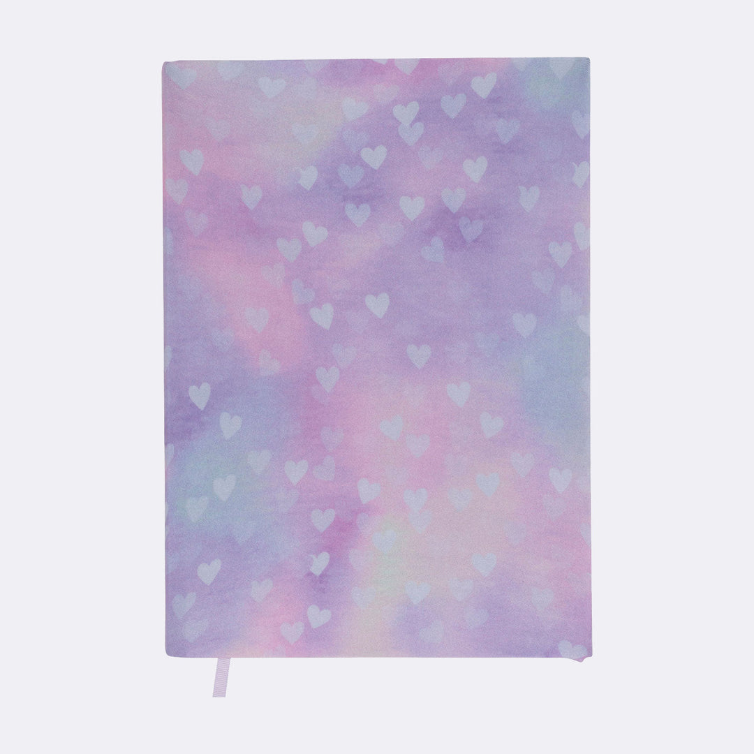 Elastic book cover, Unicorn Princess Purple
