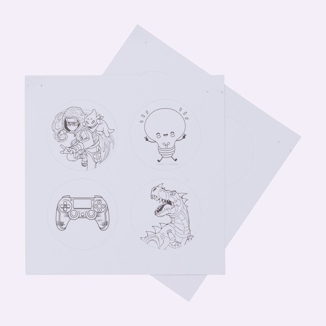 Button pack creative, Black