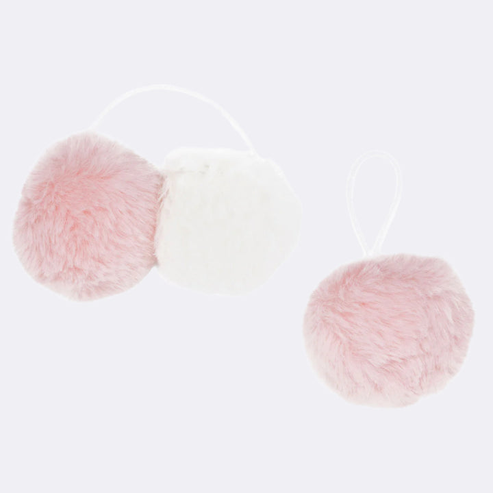 Fur ball, White/Pink