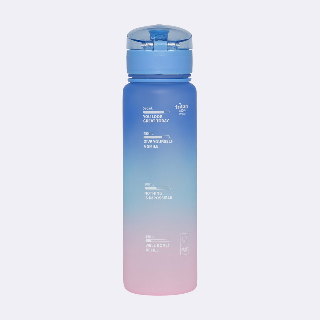 Drikkeflaske 650 ml, Pink Gradient