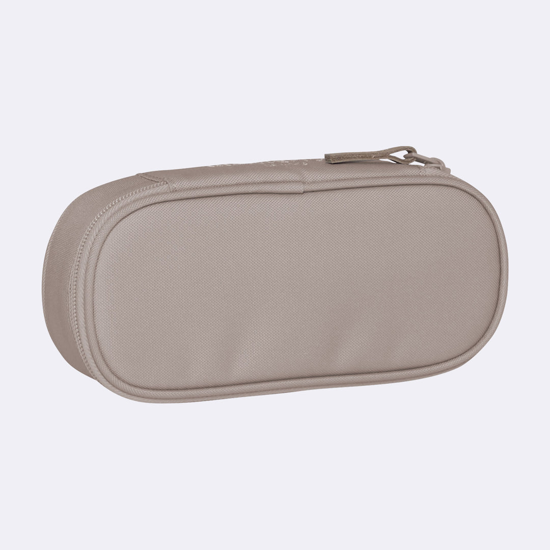 Oval pencil case, Beige