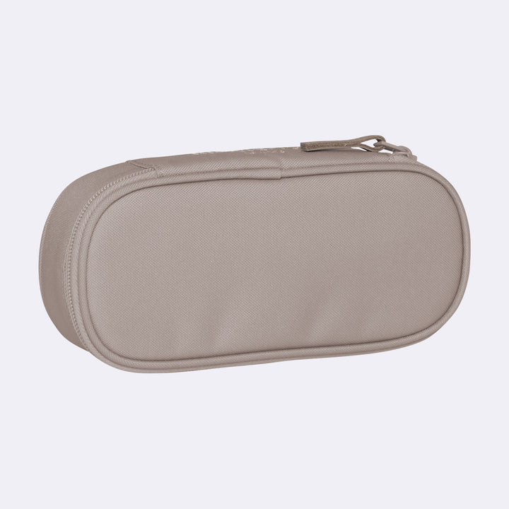 Oval pencil case, Beige