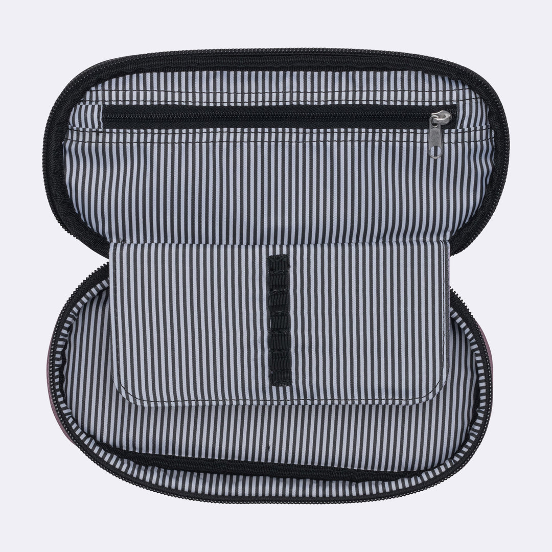 Oval pencil case, Pink Colorblock