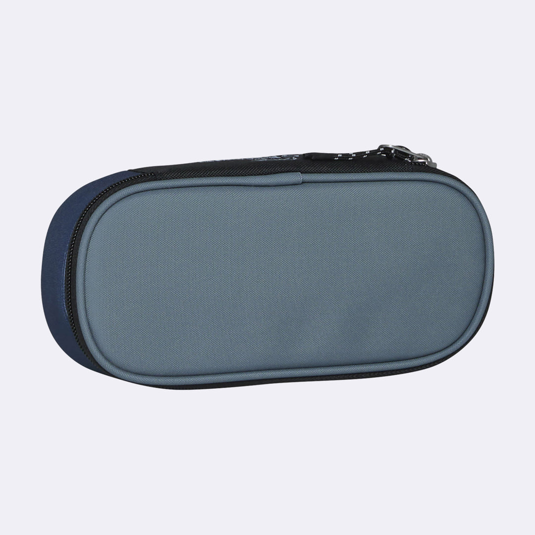 Oval pencil case, Green Colorblock
