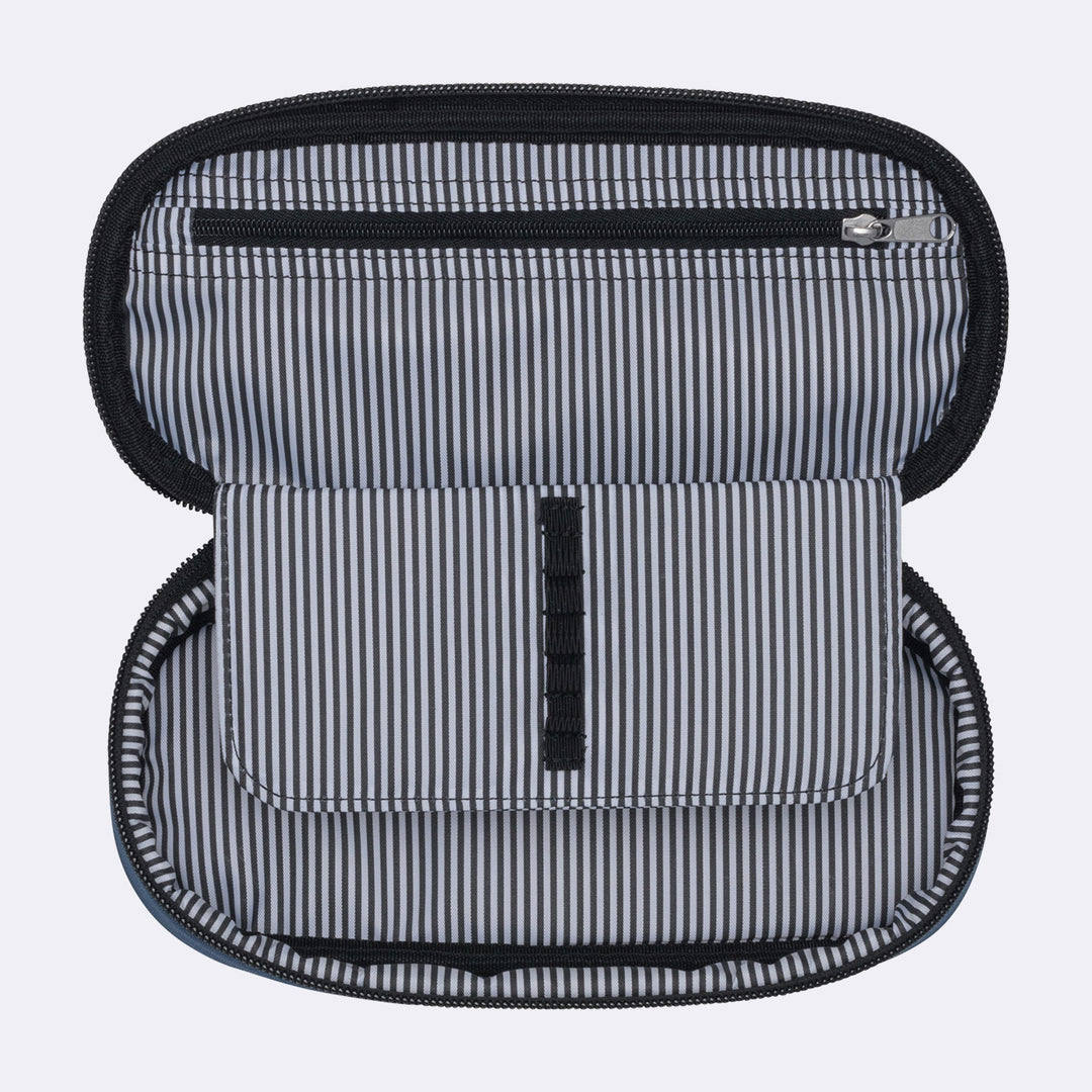 Oval pencil case, Green Colorblock
