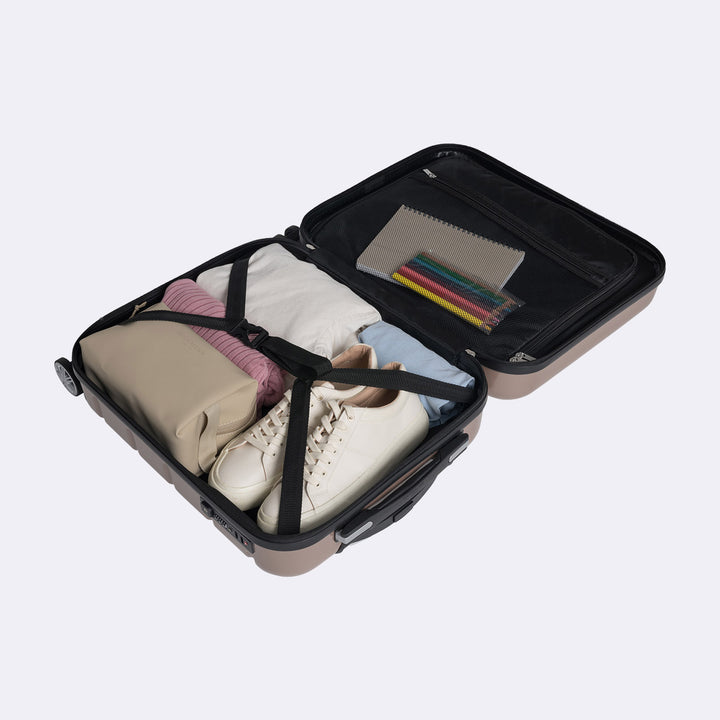 Carry-on suitcase Infinity, Champagne