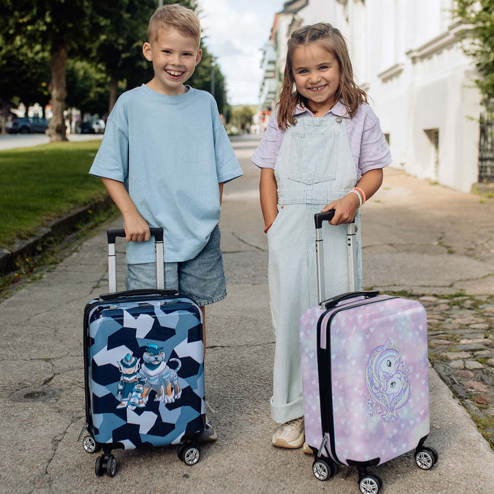 Kinderkoffer Hartschalenkoffer, Unicorn Princess Purple