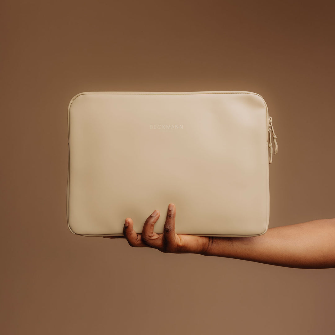 Laptop sleeve large Street, Beige
