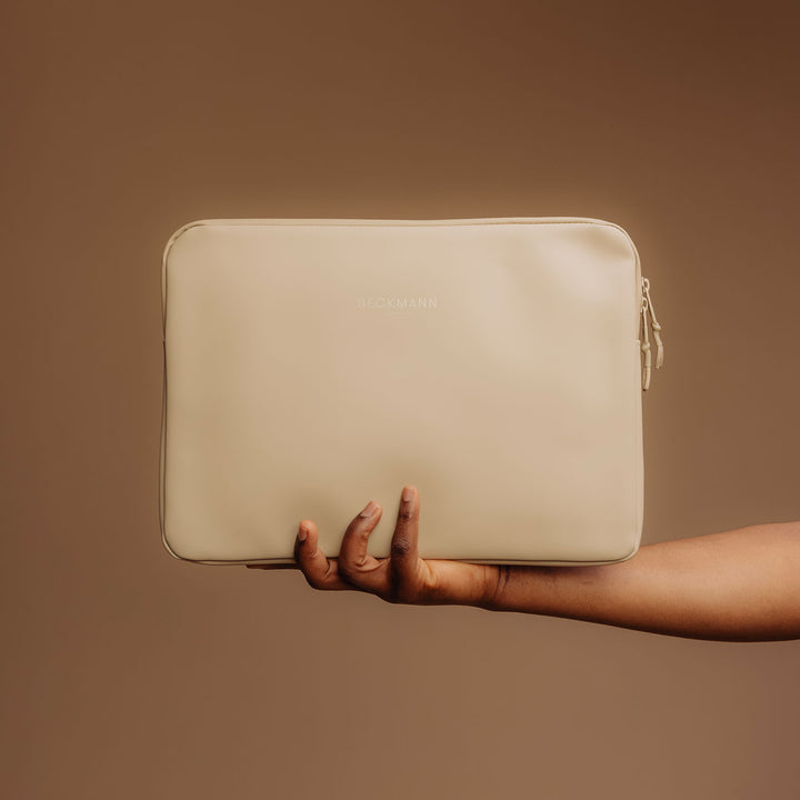 Laptop sleeve large Street, Beige