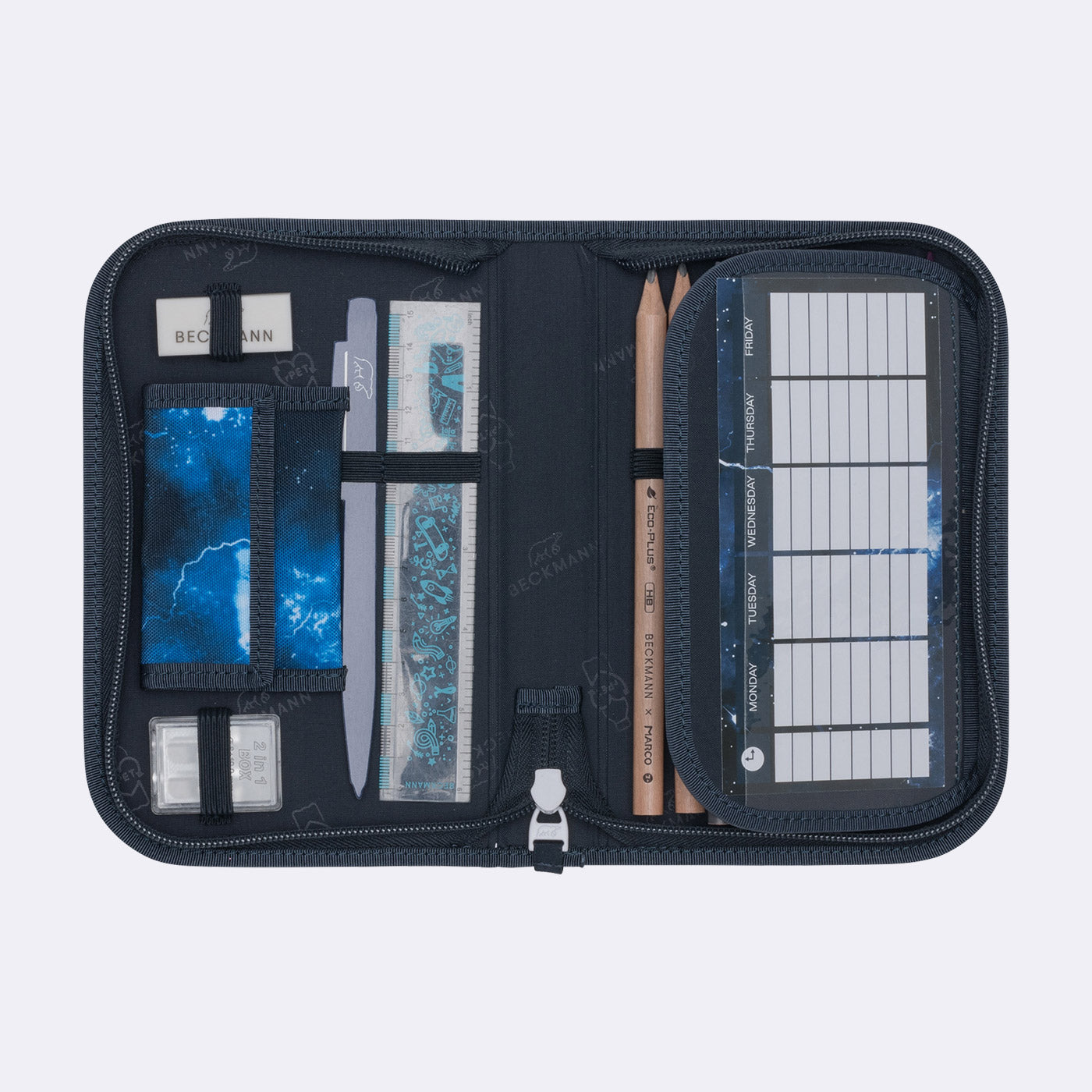 筆記具 Vantex Single section pencil case with content, Tech Rex – Beckmann Norway