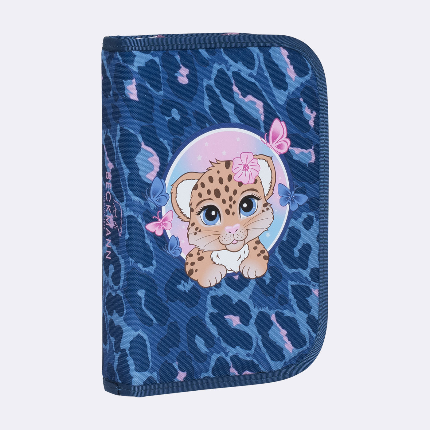 Single section pencil case with content, Cheetah – Beckmann