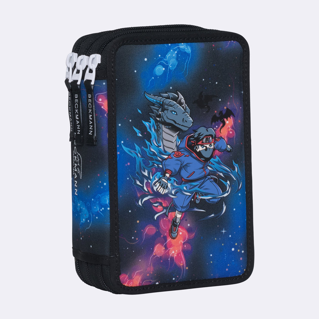文房具・ステーショナリー pigachov Three section pencil case with content, Ninja Elements