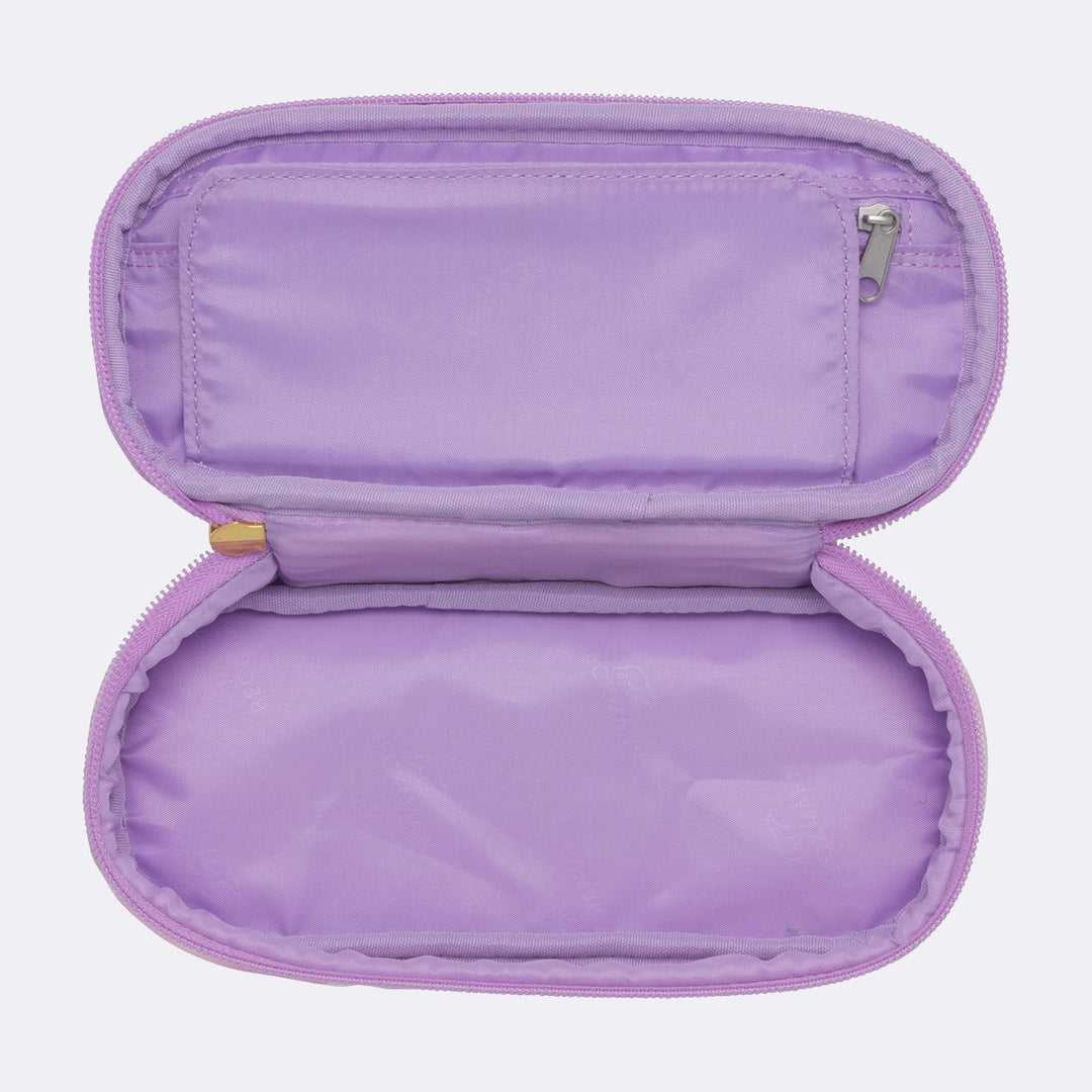 Oval pencil case, Unicorn Princess Purple