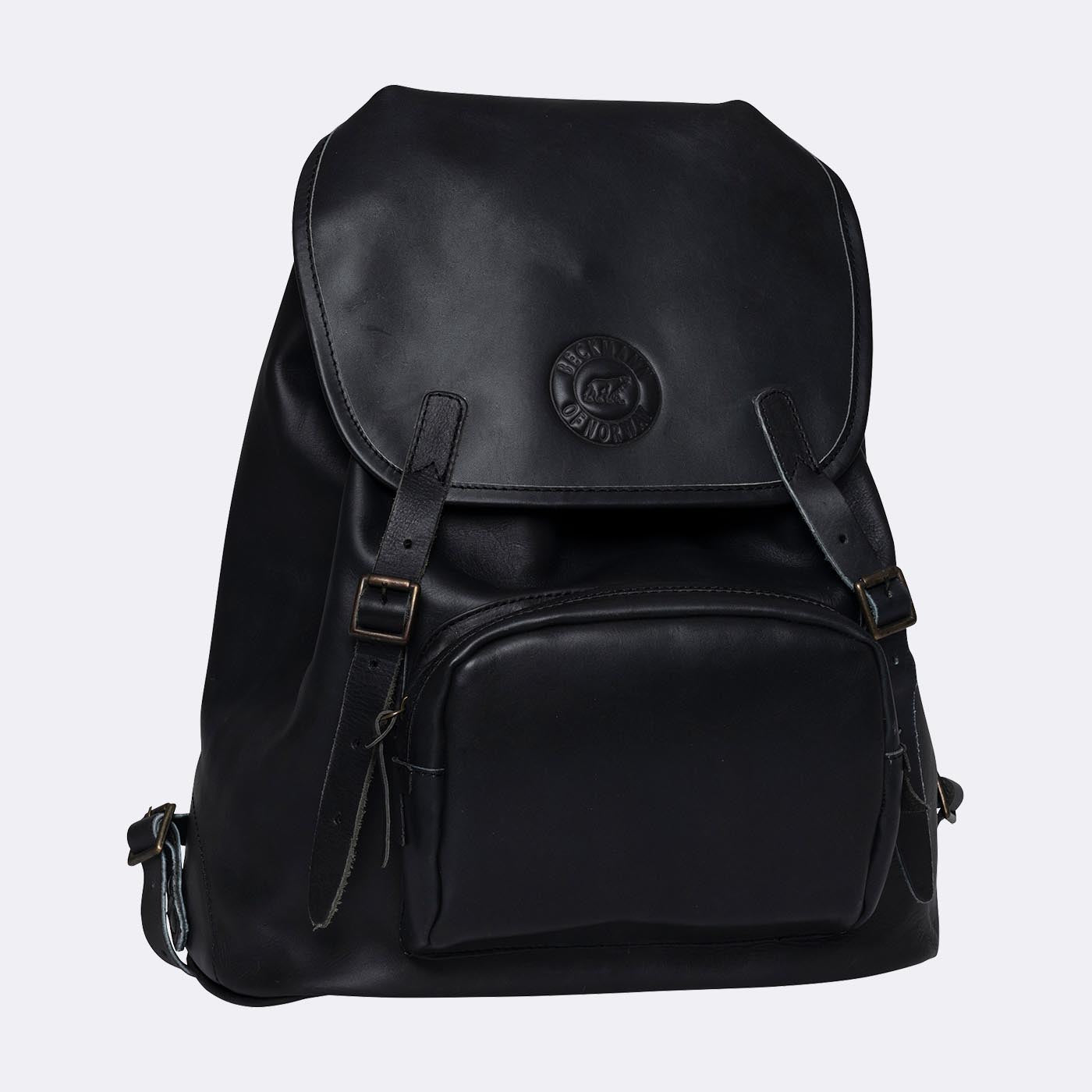 Leather backpack 18 liter, Black – Beckmann Norway