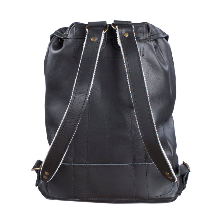 Leather backpack 18 liter, Black