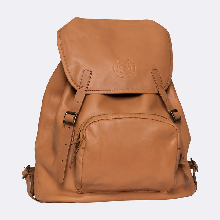Leather backpack 27 liter, Nature