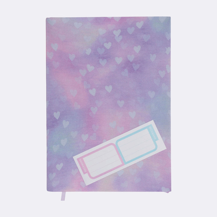 Elastic book cover, Unicorn Princess Purple