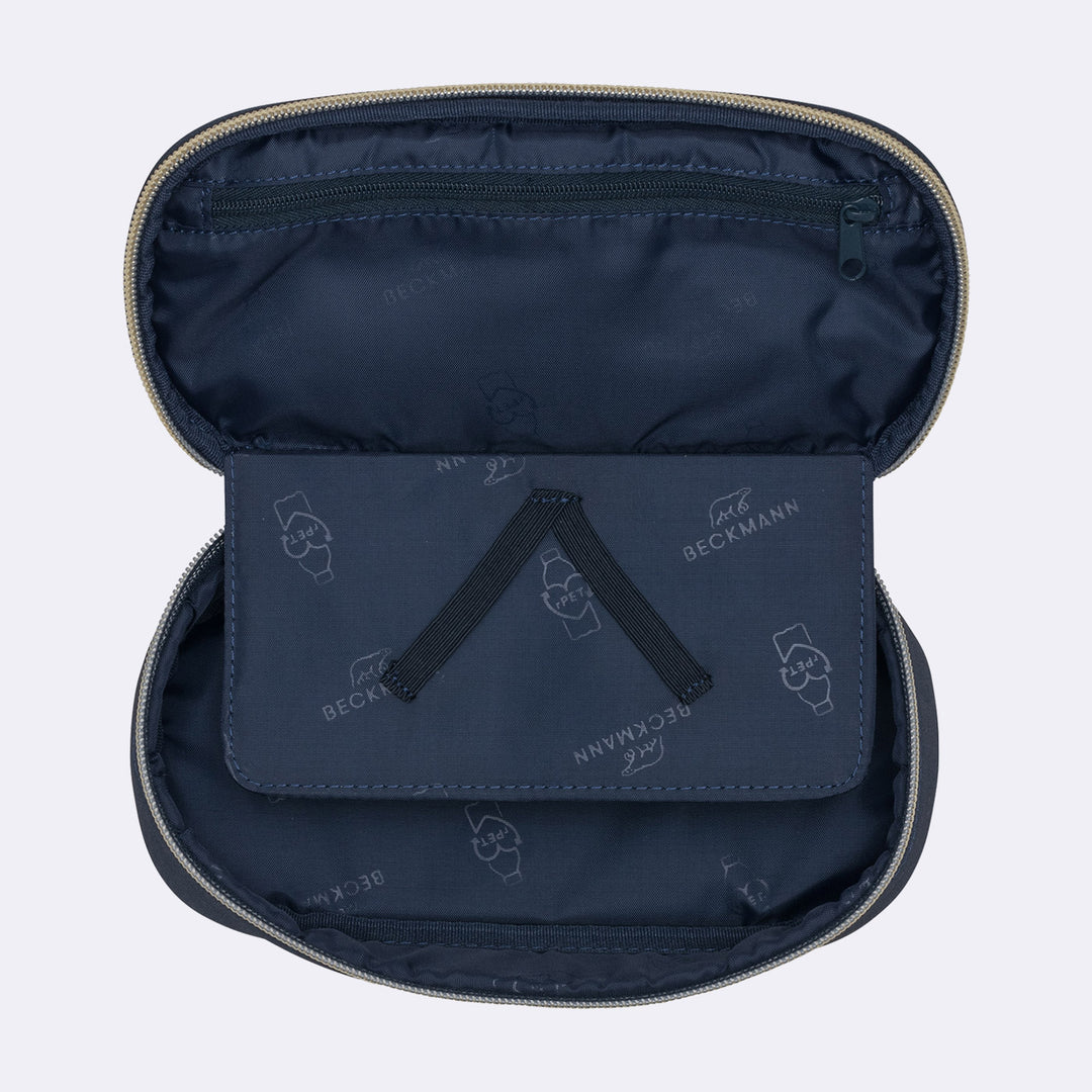 Oval pencil case Sport, Blue Gold