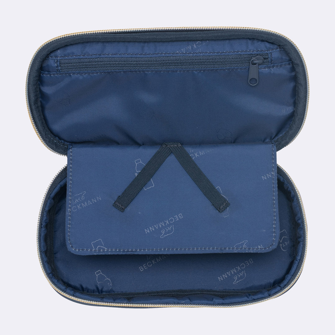 Oval pencil case Sport Junior, Blue Bow