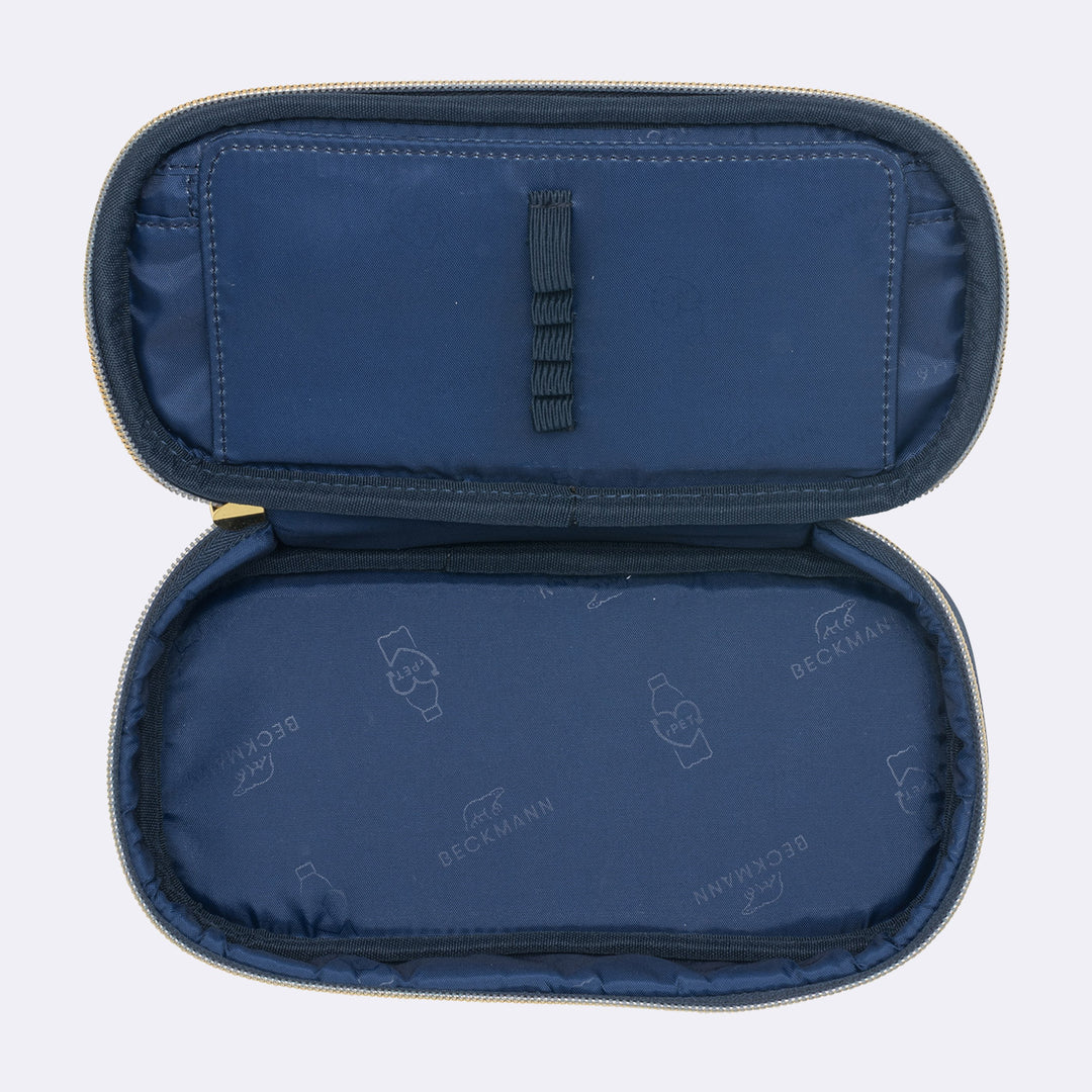 Oval pencil case Sport Junior, Blue Bow