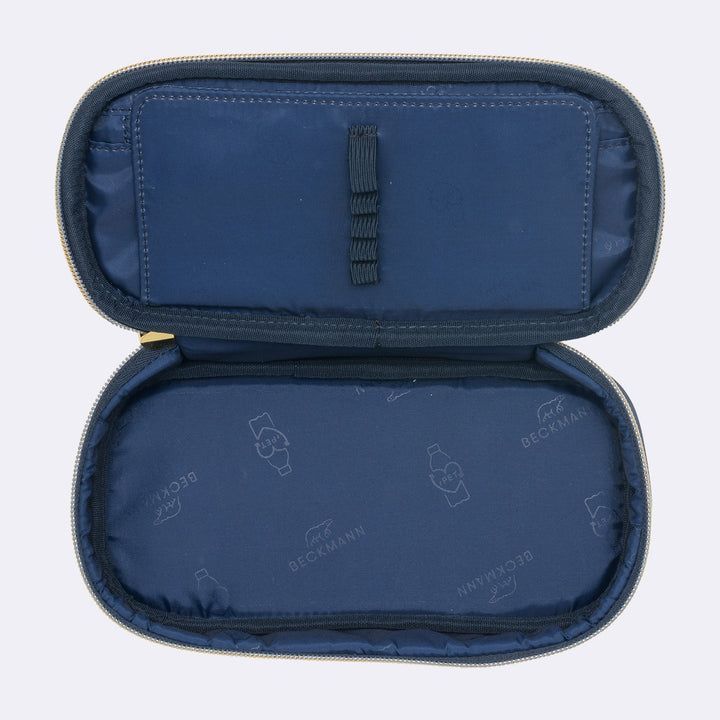 Oval pencil case Sport Junior, Blue Bow
