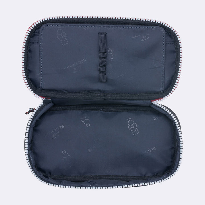 Oval pencil case Sport Junior, Navy White