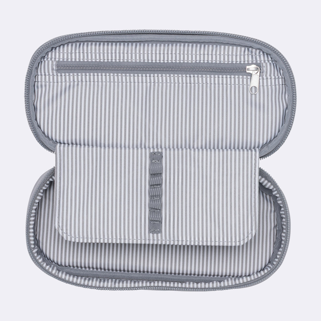 Oval pencil case, Steel Grey