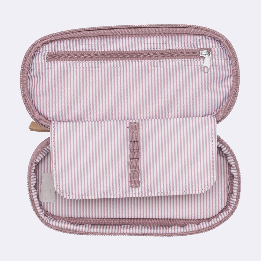 Oval pencil case, Purple Rose