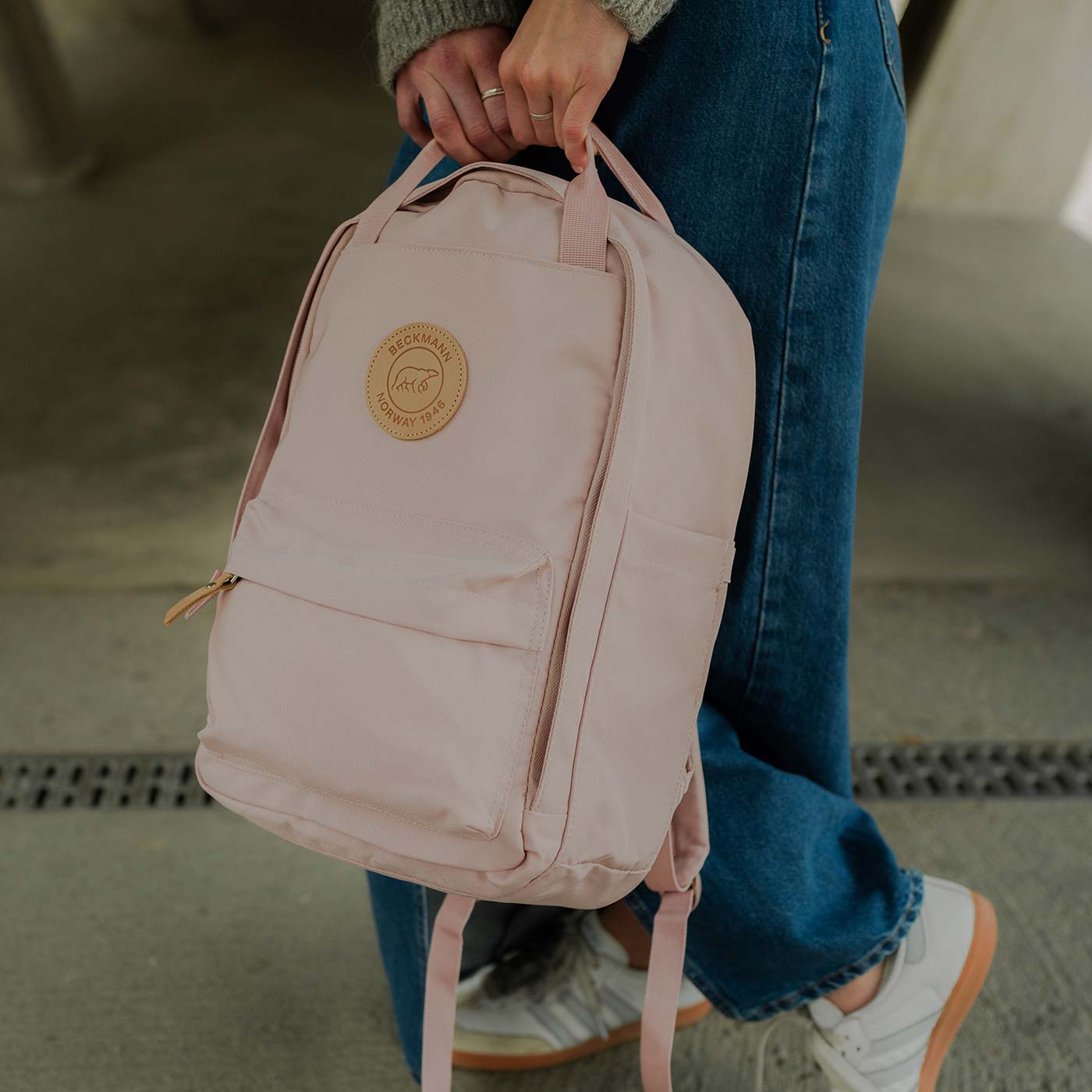 バックパック・リュック Women's Pink Beige Women's CKJ City Nylon Two P City Light, Pink – Beckmann Norway