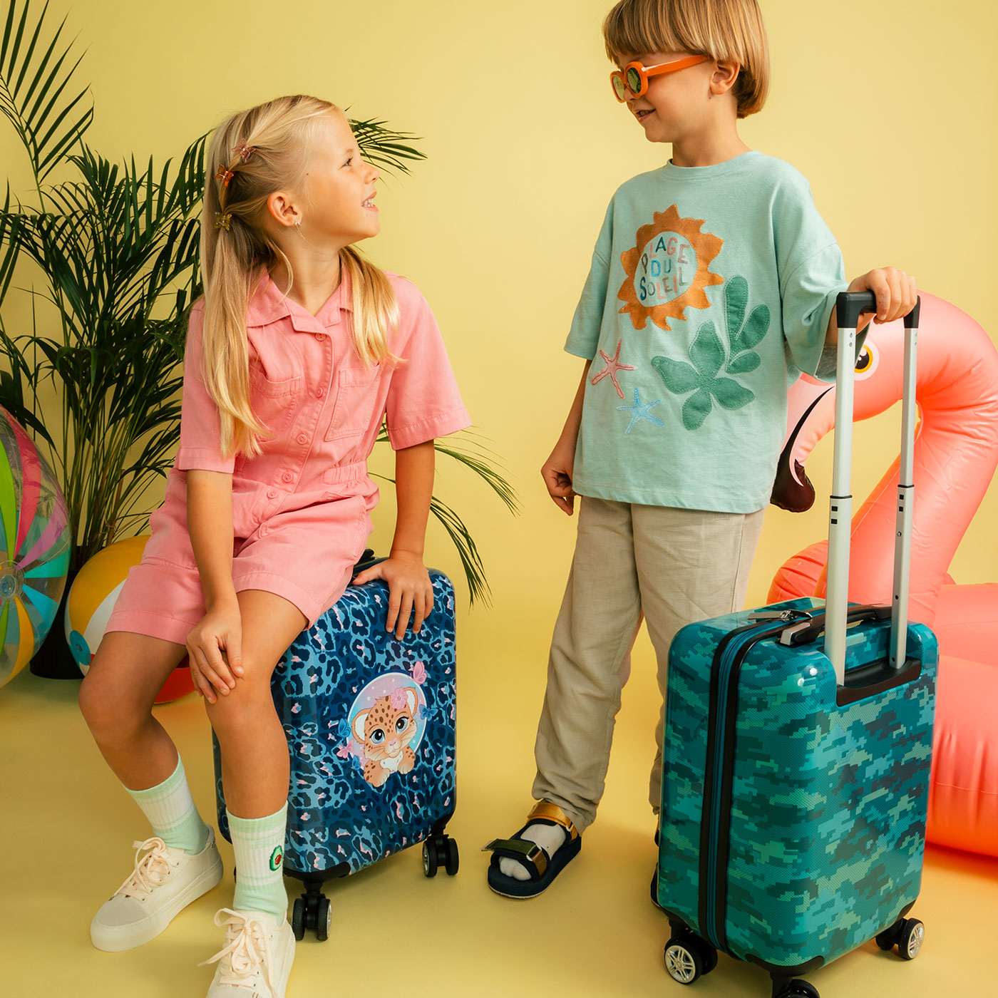 Children's suitcase, Cheetah – Beckmann Norway