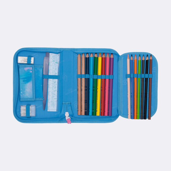 ZIPIT Gamer Plastic Pencil Box for Boys, Blue 